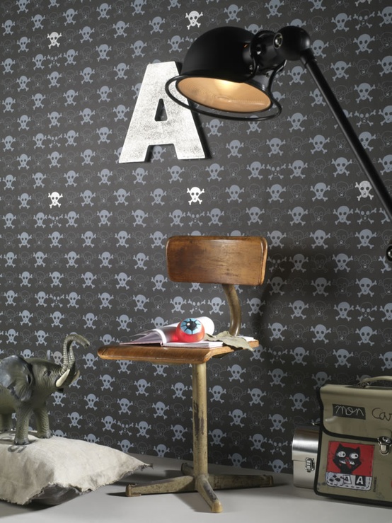 Behangprints Skull