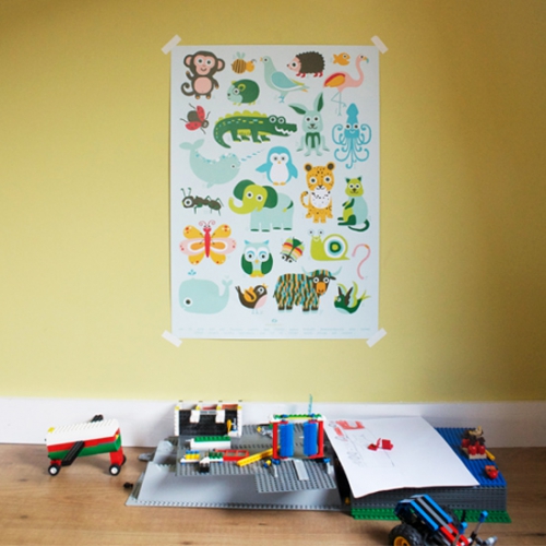 Poster ABC voor de kinderkamer sfeer