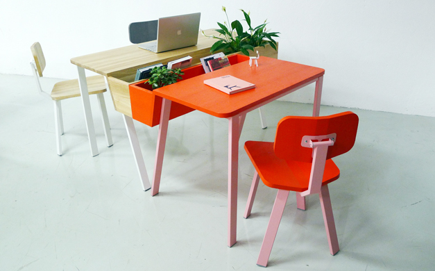Compacte leuke werkplek twee