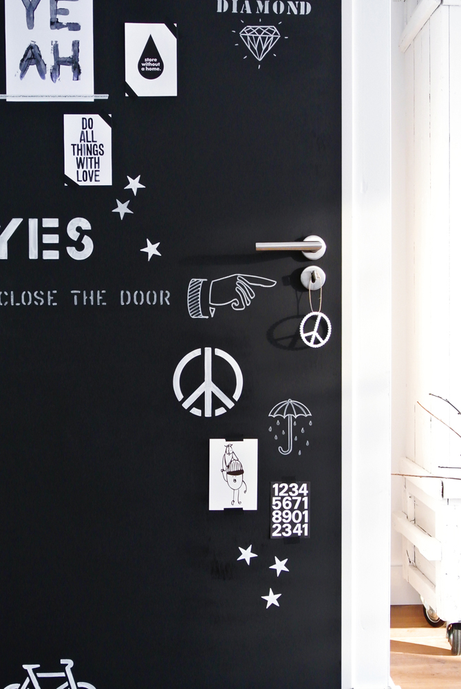 Home sweet home Deur krijtbord