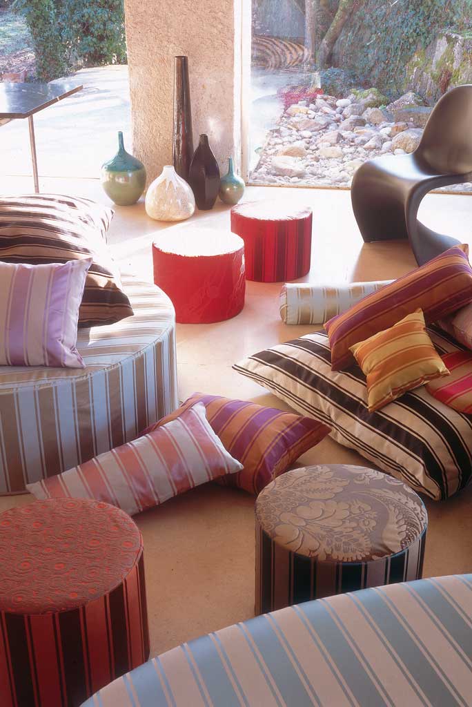 Moderne bekledingsstoffen kussens