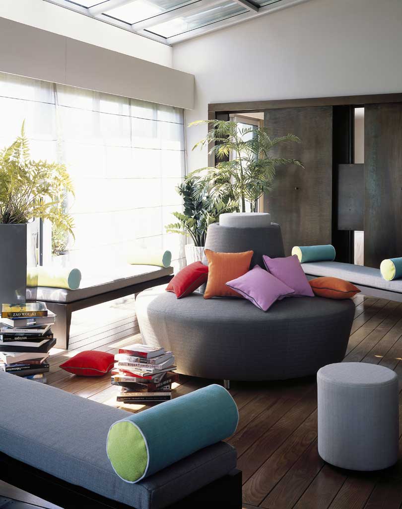 Moderne bekledingsstoffen kussens