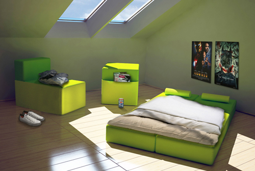 multifunctioneel meubilair bed