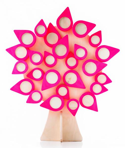 Originele fotolijst fluor roze