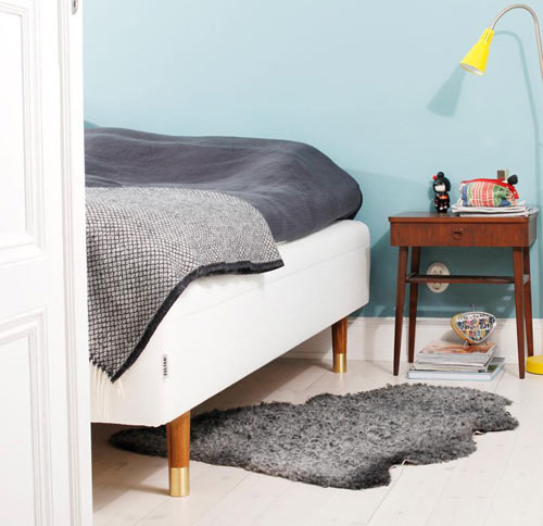 bedpootjes hout met goud