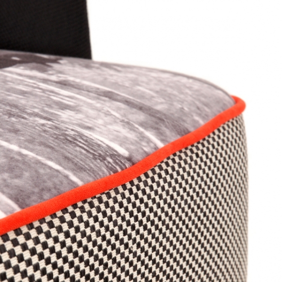 Retro stoel detail bekleding