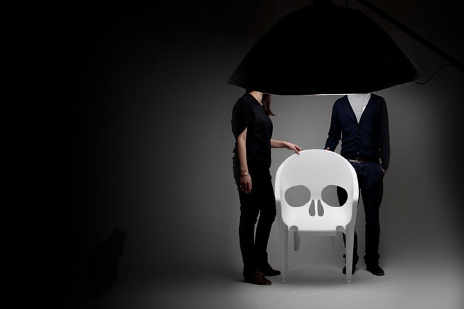 Skulls stoel stoer jongenskamer