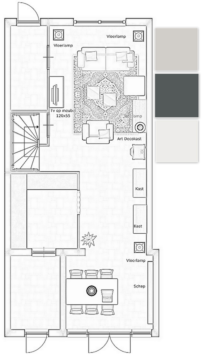 interieur fotografie plattegrond