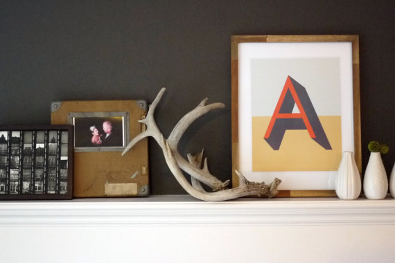 Vintage typografische prints