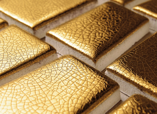 Gouden Keramische moza&iuml;ek van Ceramica di Treviso