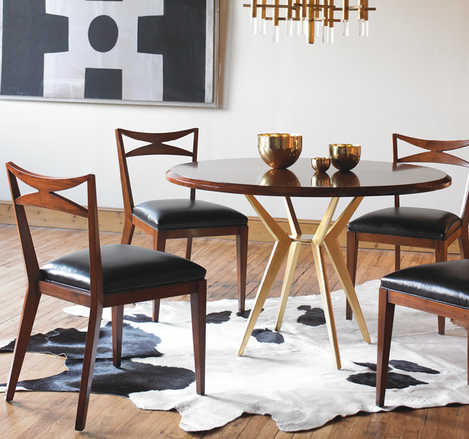 Koperen potten in interieur