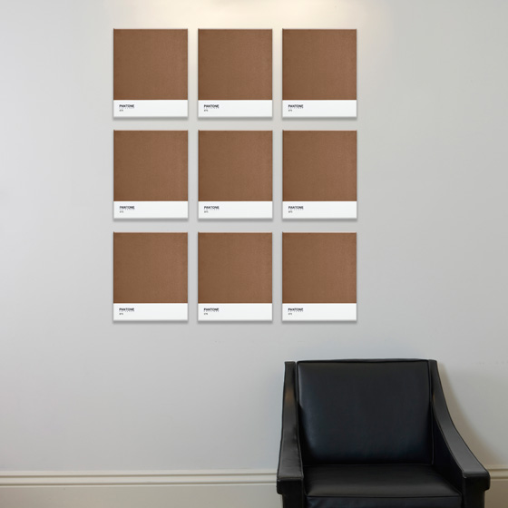 canvas prints van Pantone 875 bruin