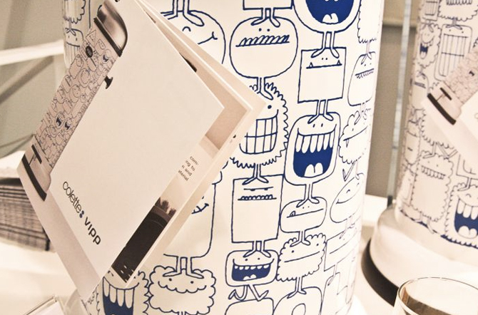 Design met Delftsblauw pedaalemmer detail