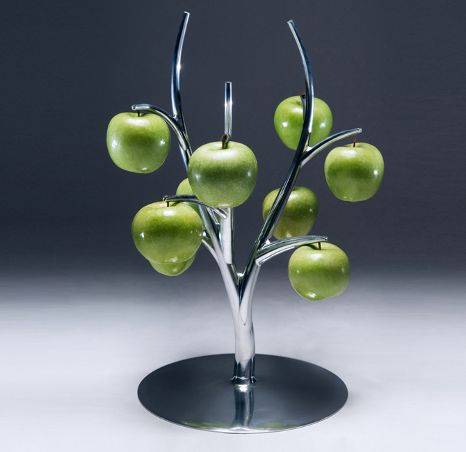 Fruit hang je op. Leuke unieke Fruitschaal
