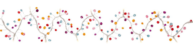 Gekleurde kerstverlichting