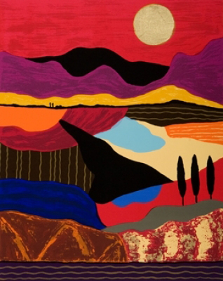 Kleurige Kunst rood