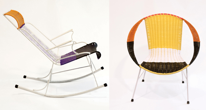 Marni retro stoelen twee