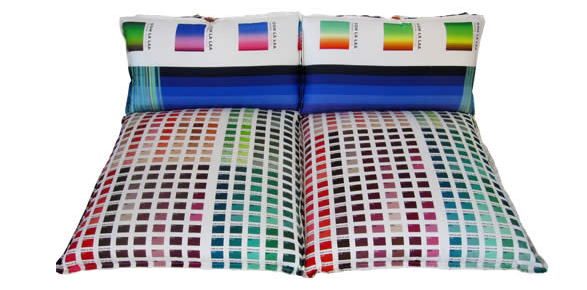 meubelstukken met kleurstalenprint