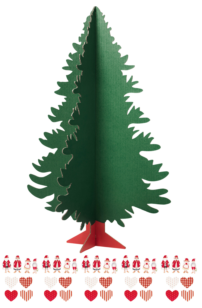 Papieren kerstboom