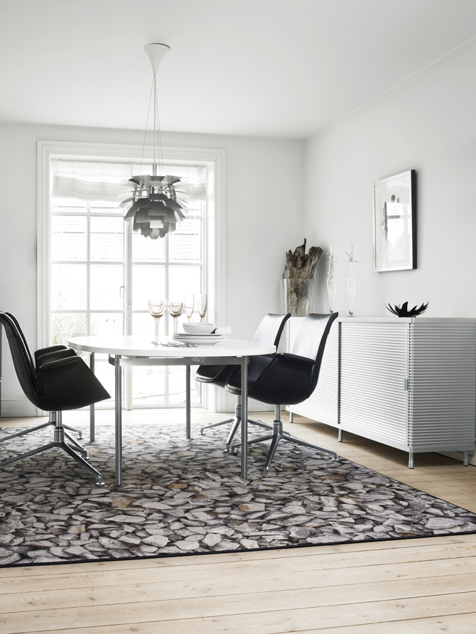 Out of Nature collectie. Tapijt dat lijkt op stenen