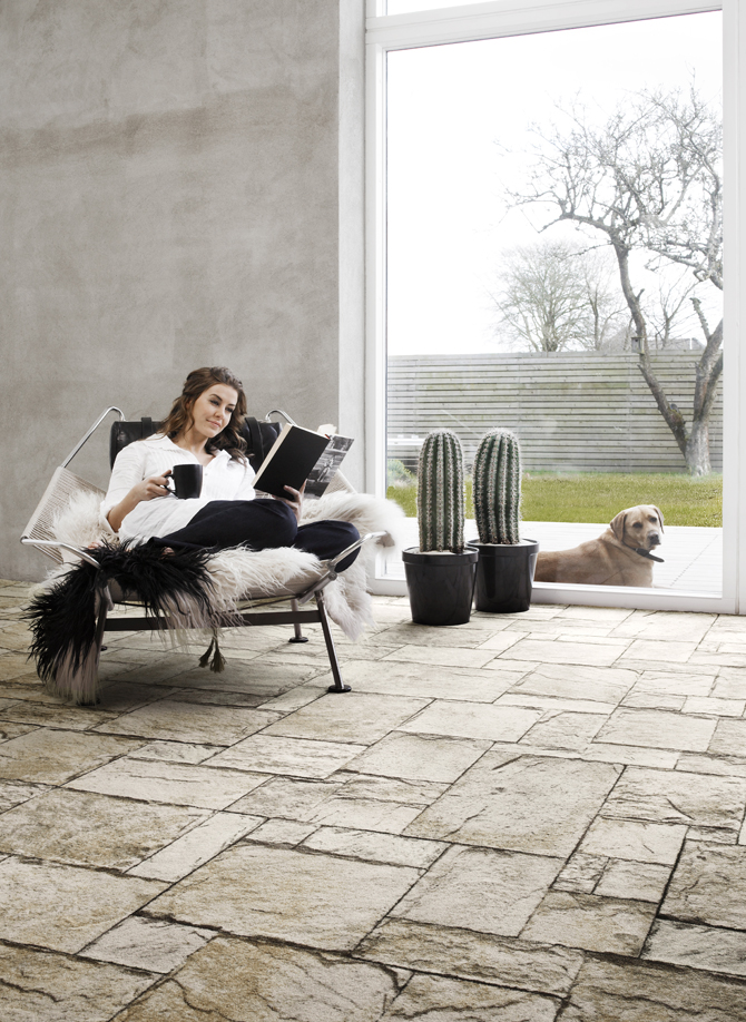 Out of Nature collectie. Tapijt dat lijkt op natuursteen