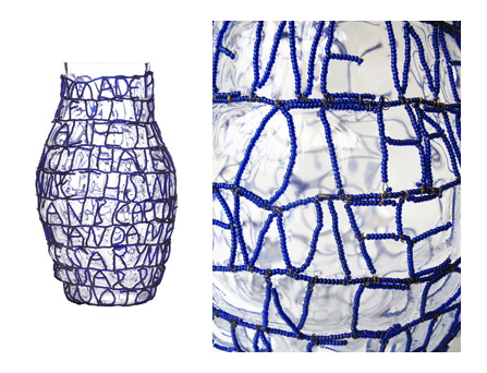 Story Vase blauw