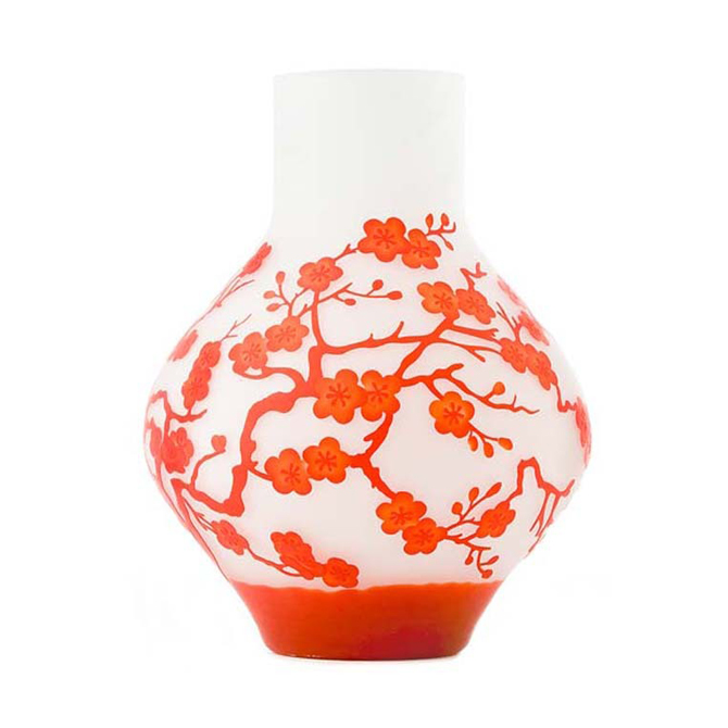 Fleurige vaas van Pols Potten oranje