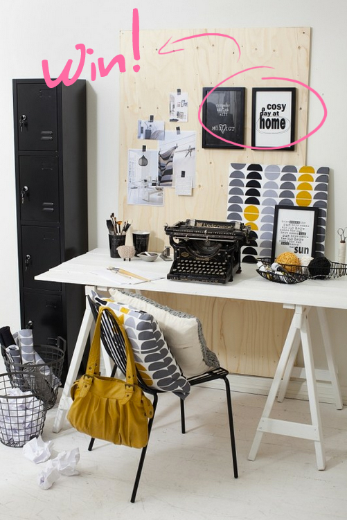 Win-actie Lijstje A cosy day at home in bureau