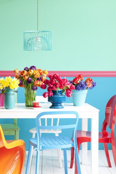 Interieurstyling felle kleuren