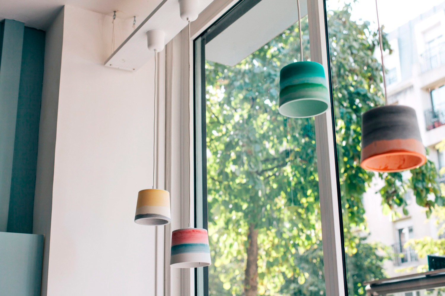Beton-look hanglamp