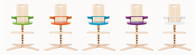Meegroei kinderstoel kleuren