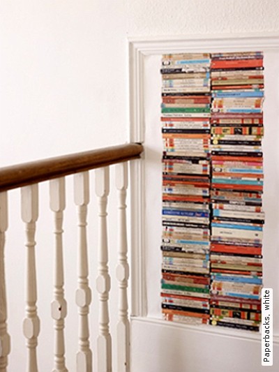 Behang van boekenkaften