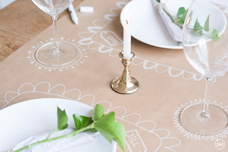 DIY: Tafelkleed van papier!