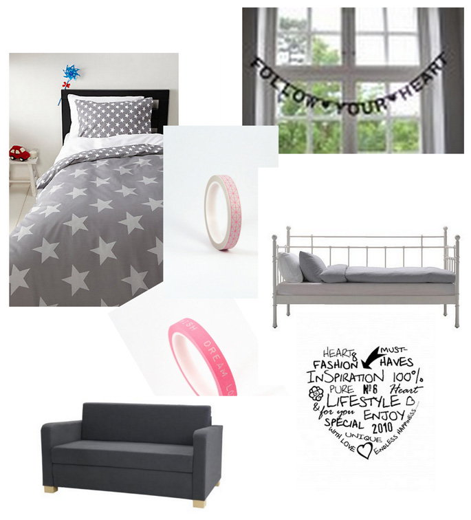 Collage Tienerkamer