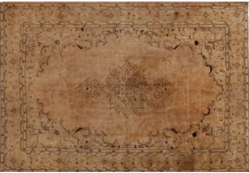 Oude perzische tapijten bruin