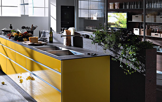 Keukeninspiratie- Keuken met kruidentuin