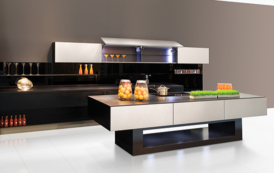 Keukeninspiratie- Keuken met kruidentuin