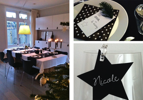 Zwart witte kerst