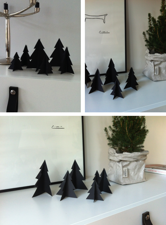 Zwart witte kerst